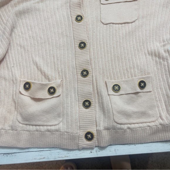 CAbi Blush Pink Cashmere Blend Cardigan Style 494 Small - Picture 6 of 10